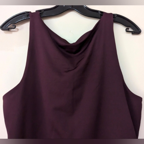 R Essentials Double Layer Sculpting Tank With Square Neckline Size XXL Wine New! - Picture 5 of 9